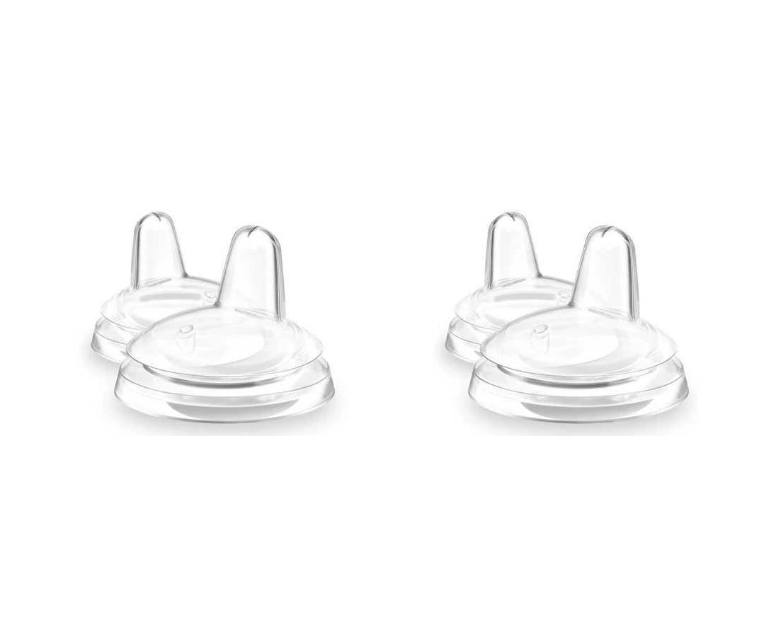 2x Philips Avent Premium Spout Replacement/Drinking Cup Lid Toddler Clear 9m+