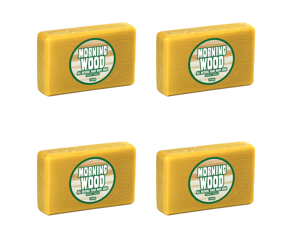 4PK Gamago Morning Wood Bar Soap 150g Natural Royal Pine Scent Body Fragrance