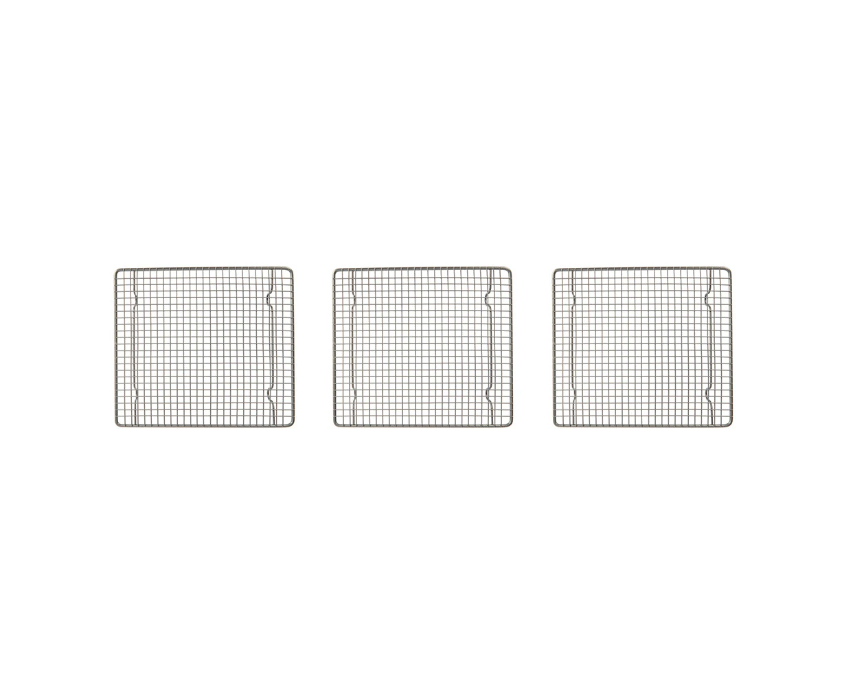 3x Mastercraft 26cm Carbon Steel Non-Stick Cooling Tray Rack Kitchen Baking