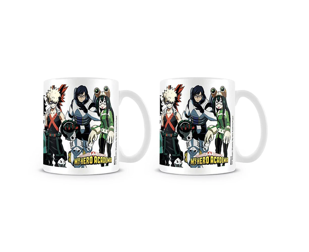 2x My Hero Academia Academy Anime Manga Themed Print White Coffee Mug 300ml