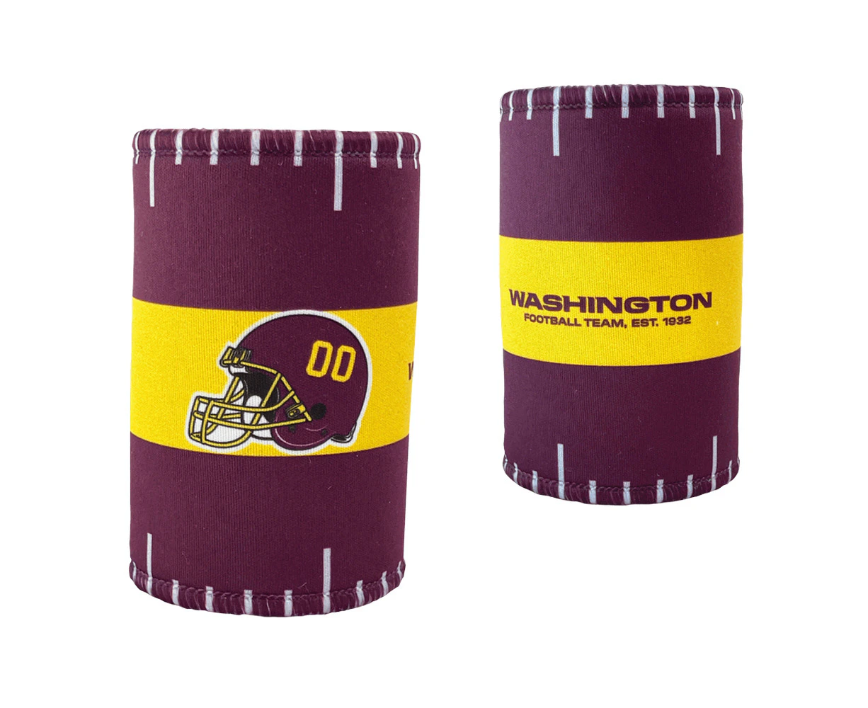 2x NFL Washington Football Team 11.5cm Stubby Bottle Beer Storage Sleeve Holder