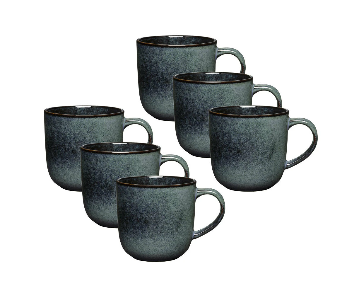 6x Ecology Element 360ml Stoneware Coffee Mug Cup w/Handle Round Tableware Raven