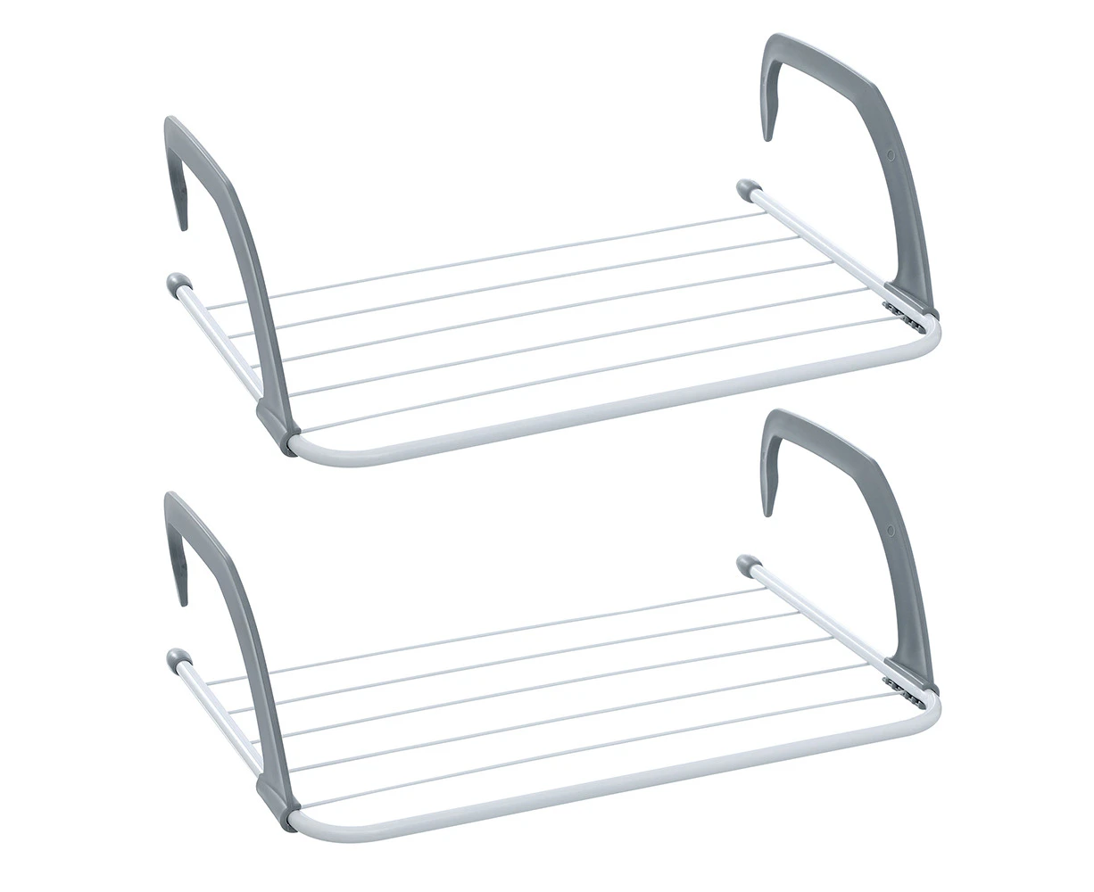 2PK Boxsweden Airer 6 Rails Door Hanging Laundry Dry Rack Clothes Hanger Stand