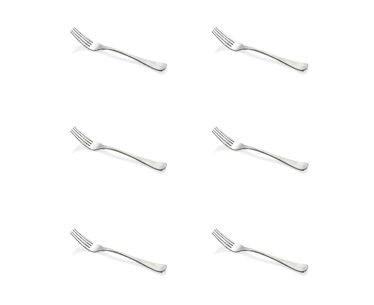 6PK Stanley Rogers Metro Dinner Fork Individual Stainless Steel Cutlery Utensil