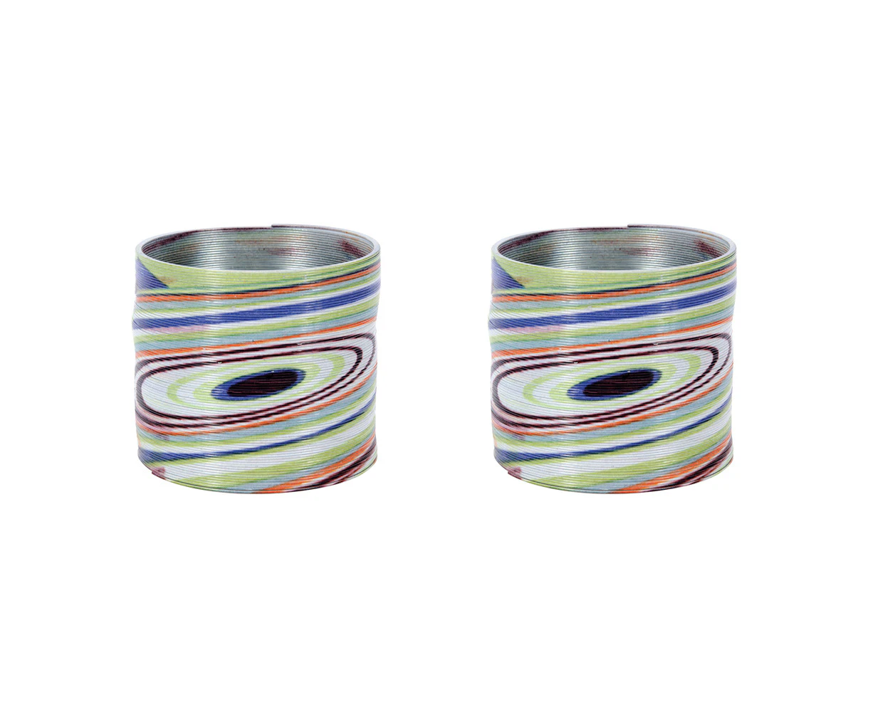 2PK Schylling Colourful Metal Spring Slinky Kids/Children Play Toy 5cm Asst. 5y+