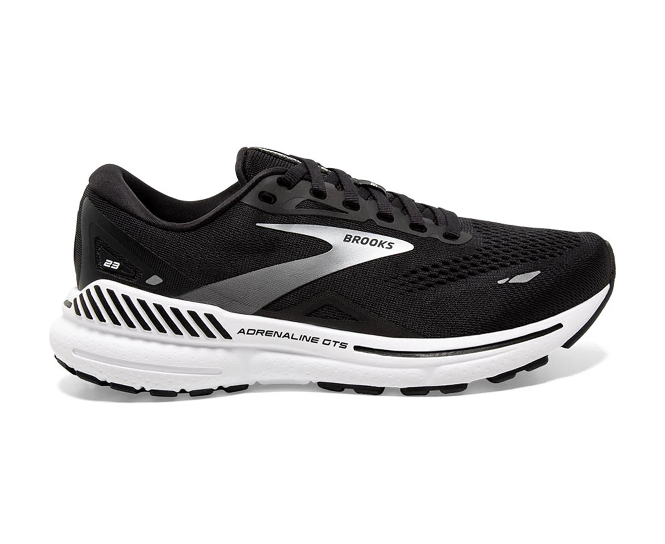 Brooks Men's Adrenaline GTS 23 Running Shoes - Black/White