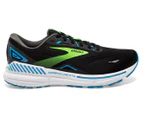 Brooks Men's Adrenaline GTS 23 Running Shoes - Black/Hawaiian Ocean/Green