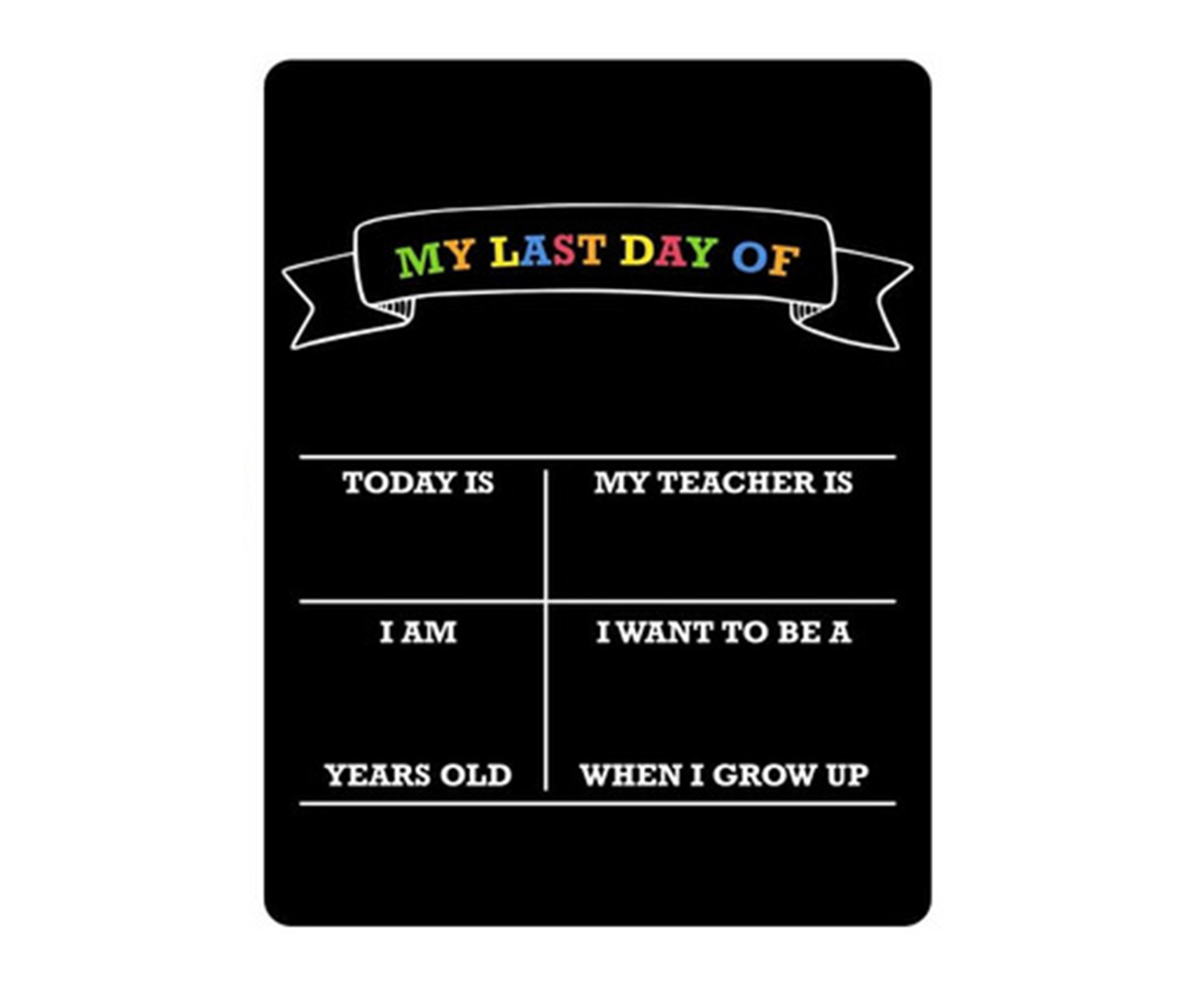 Students Chalkboard School Sign Supplies Let the Students Know Each