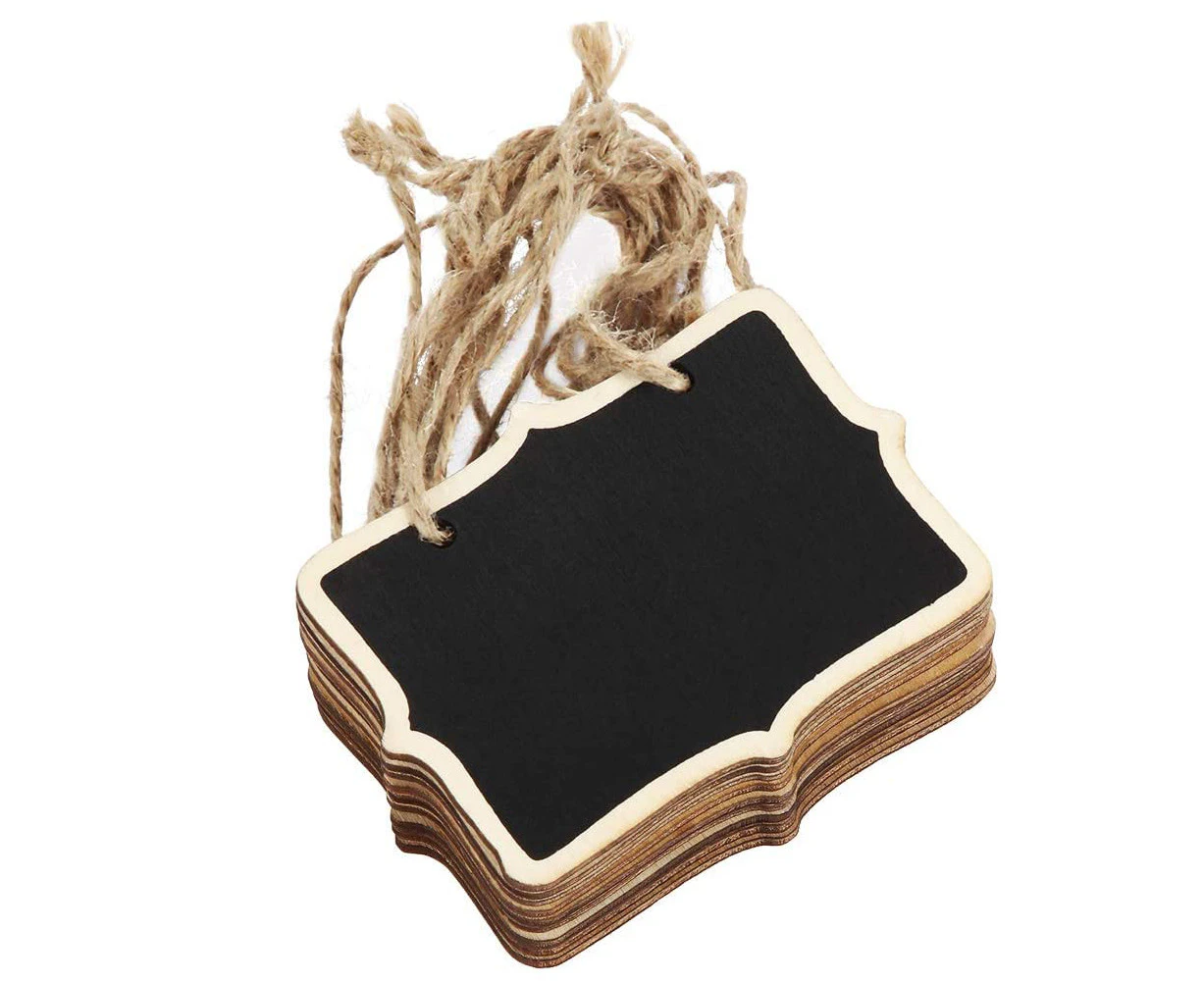 Chalkboard Hanging Wooden Chalkboard Signs Mini Wood Chalkboard Labels Rectangle Blackboard Massage Board Sign Small Blackb