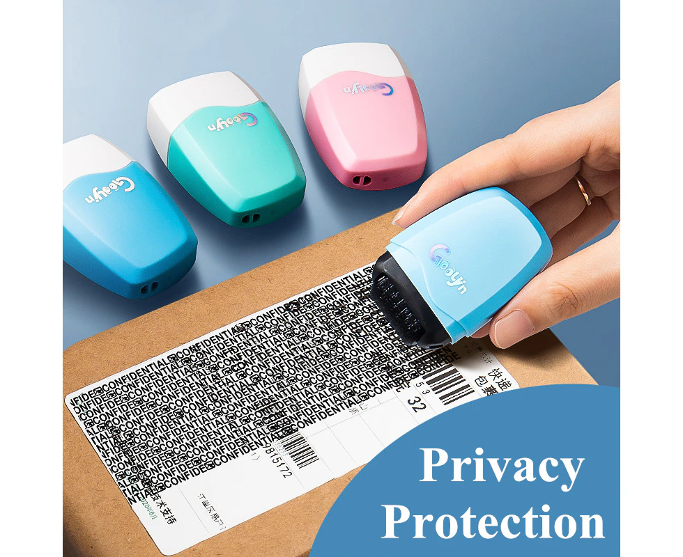 Identity Theft Protection Privacy Roller Stamp Confidential Data Guard Your ID Masking