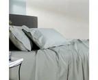 Soho 1000TC Cotton Fitted Sheet Silver King Bed Extra Depth