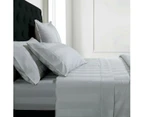 Bespoke 1200TC Sheet Set Silver Queen Bed Extra Depth