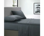 400 Thread Count King Bed Extra Depth Sheet set Charcoal