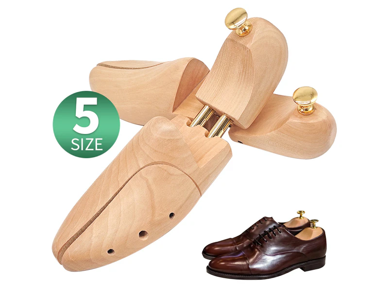 Vivva 1 Pair Adjustable Wooden Shoe Tree Shaper Keeper Wood Stretcher UNISEX