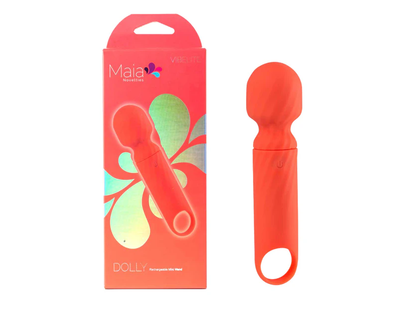 Maia Vibelite Dolly USB Rechargeable Mini Wand - Orange