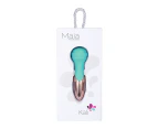 Maia Kali USB Rechargeable Dual Motor Mini Wand - Green/Rose Gold