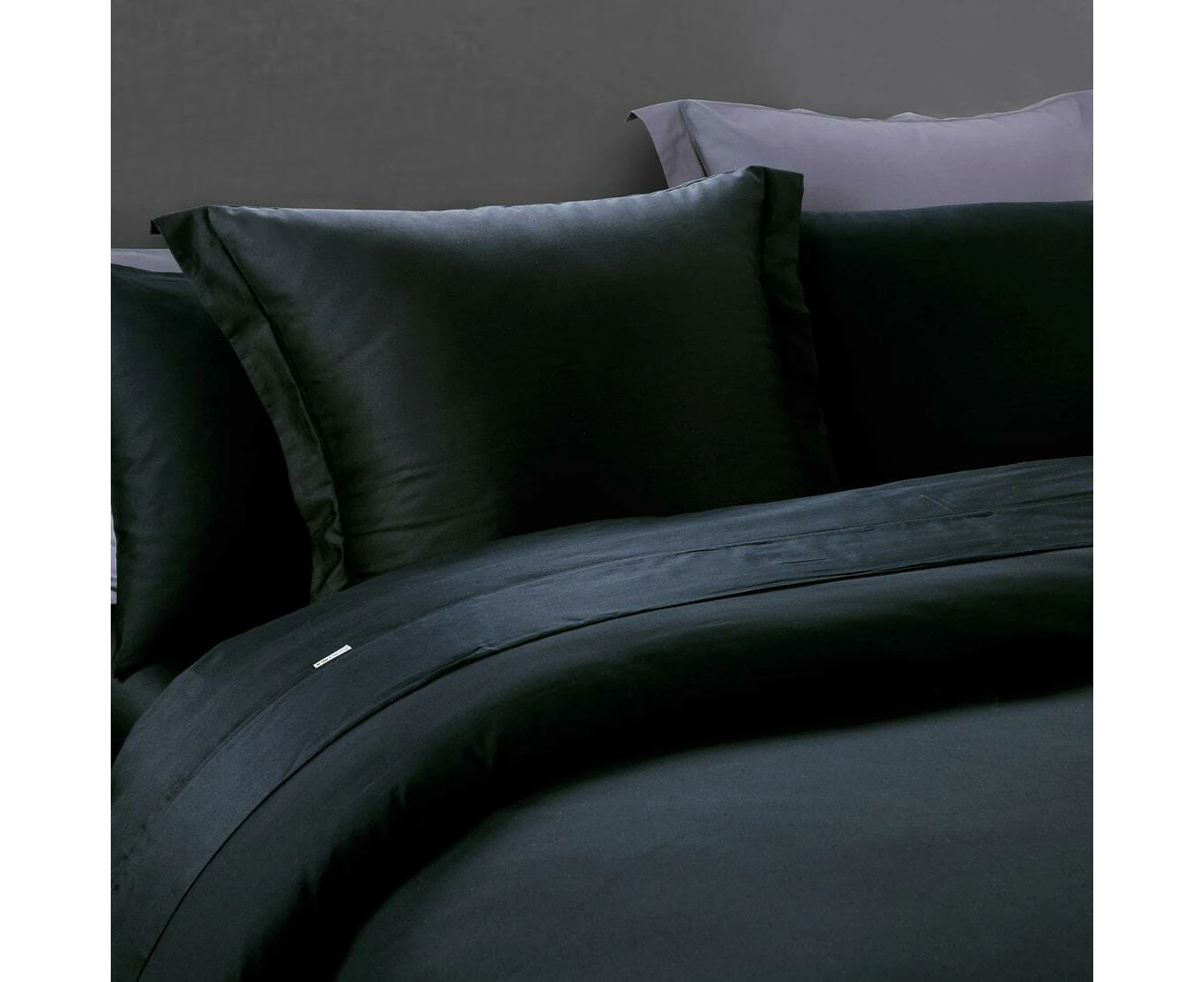 400 Thread Count Black European Pillowcase