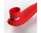 Maia Destiny USB Rechargeable Suction Vibrator - Red