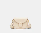 Marc Jacobs The Covered J Marc Medium Saddle Bag - Cloud White