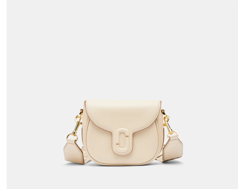 Marc Jacobs The Covered J Marc Medium Saddle Bag - Cloud White