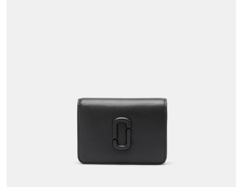 Marc Jacobs The Covered J Marc Mini Compact Wallet - Black