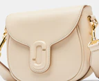 Marc Jacobs The Covered J Marc Medium Saddle Bag - Cloud White