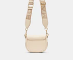 Marc Jacobs The Covered J Marc Medium Saddle Bag - Cloud White