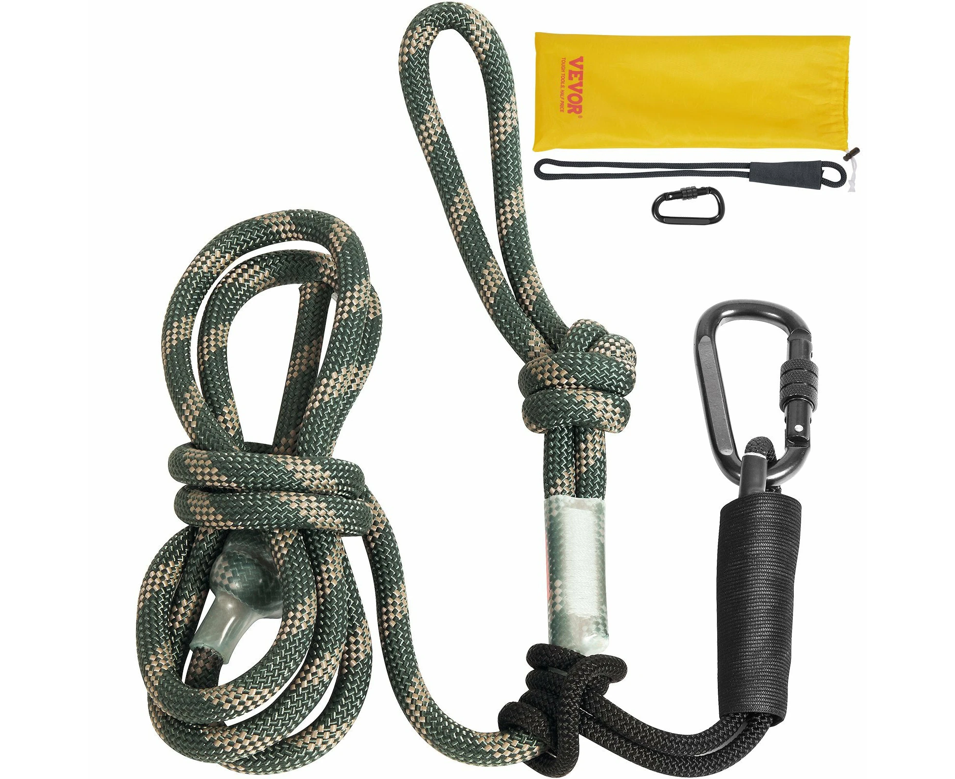 VEVOR Tree Stand Safety Rope 9 ft/27.43m Treestand Lifeline Rope 0.6'' 30KN