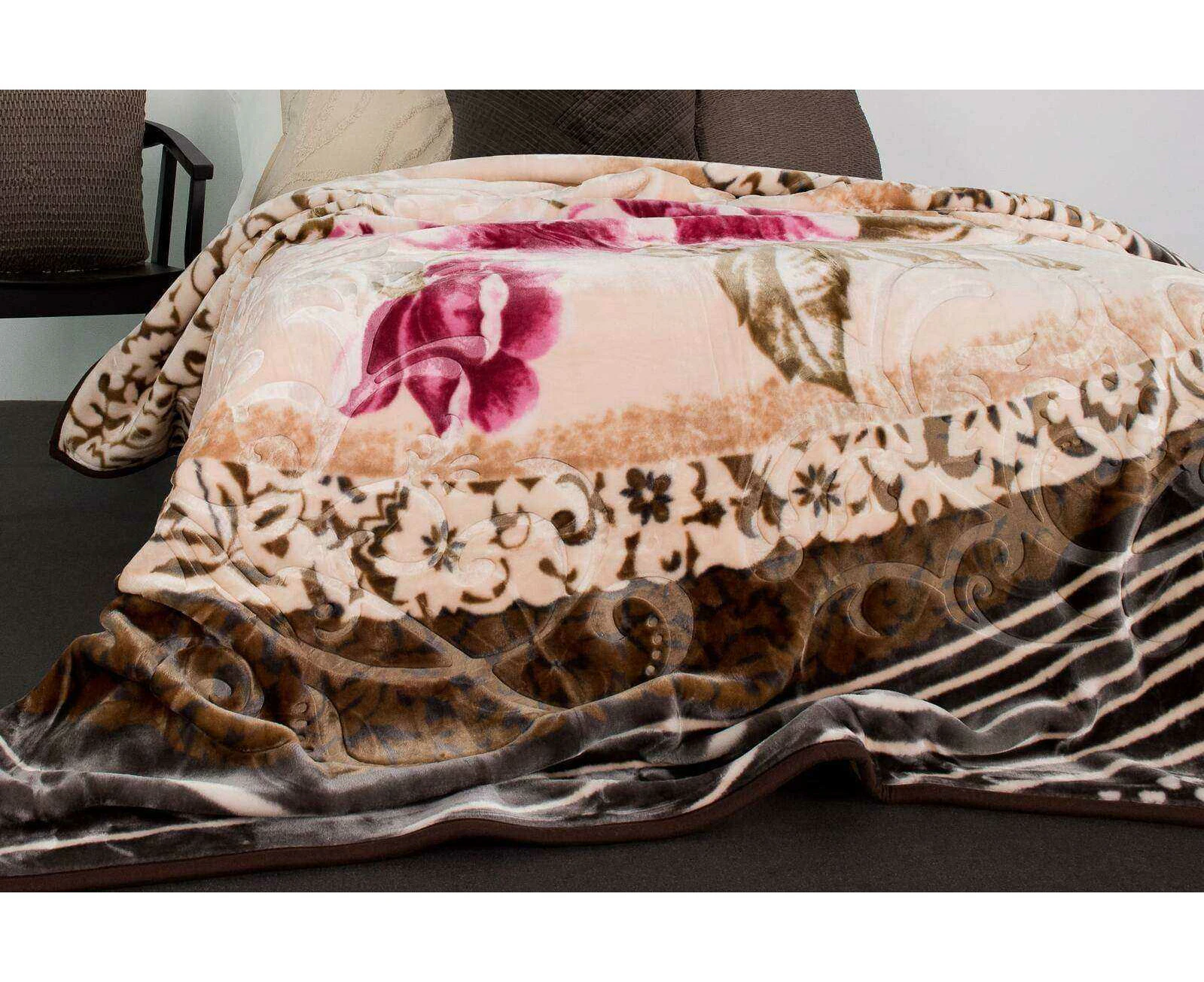 Printed Mink Blanket Evelyn (507)