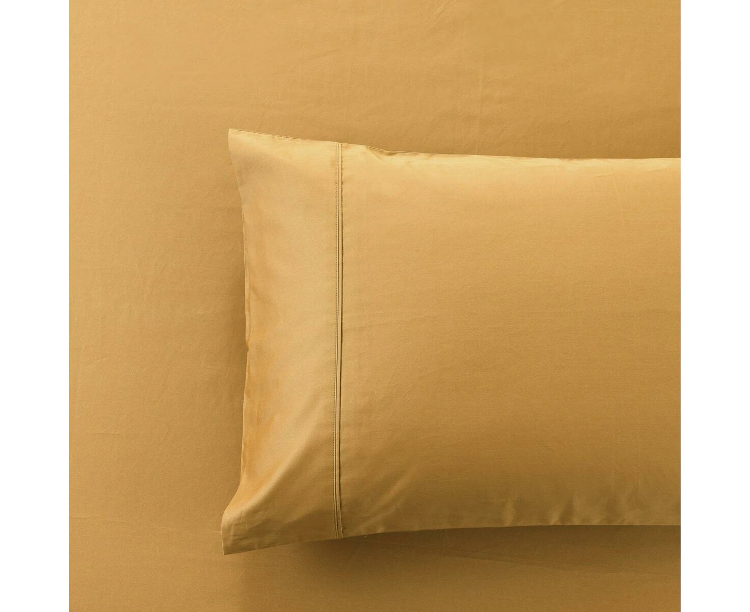 Soho 1000 Thread Count Queen Size Pillowcase Pair Mustard