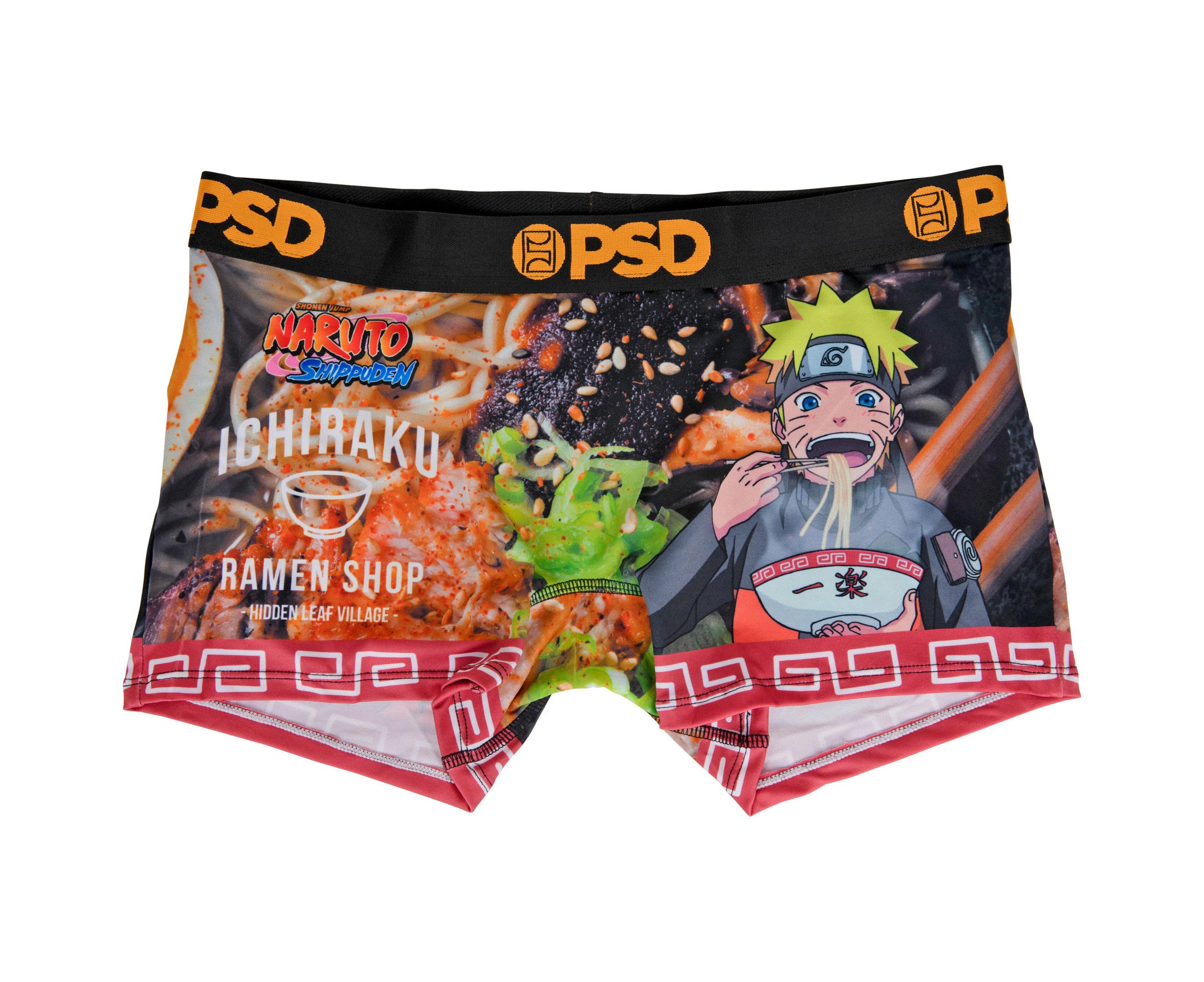 Naruto Ichiraku Ramen Microfiber Blend Boy Shorts Underwear