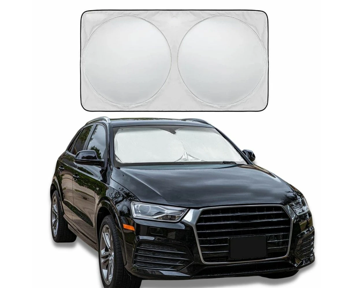 Maro WS-CM Car Windshield Sun Shade with Storage Pouch, Car Sun Visor, Medium Size 150 x 78cm