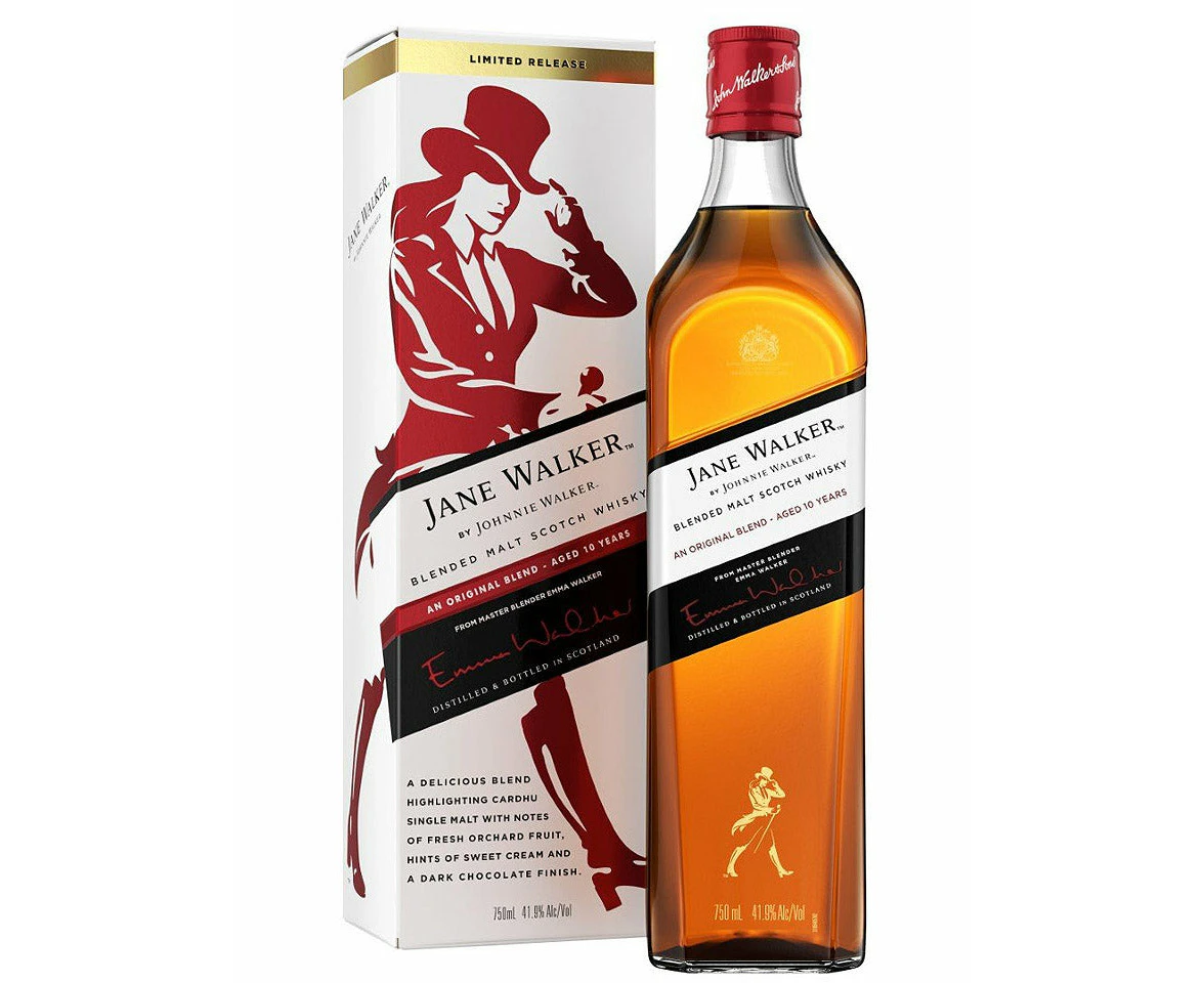 Johnnie Walker 10 Year Old 'jane Walker' Limited Release Blended Malt Scotch Whisky 750ml