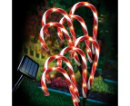 Stockholm 32CM Christmas Lights 40 LED Path Lights 8PCS Solar Candy Canes Outdoor Decoration