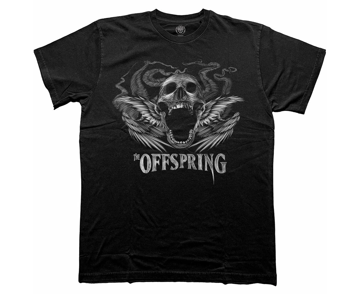 The Offspring | Official Band T-Shirt | Feathered Winged Skull