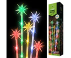 Stockholm 59CM Christmas Lights 30 LED Path Lights 5PCS Solar Starburst Multi Colour