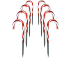 Stockholm 32CM Christmas Lights 40 LED Path Lights 8PCS Solar Candy Canes Outdoor Decoration