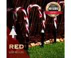 Stockholm 32CM Christmas Lights 40 LED Path Lights 8PCS Solar Candy Canes Outdoor Decoration