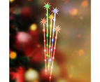 Stockholm 59CM Christmas Lights 30 LED Path Lights 5PCS Solar Starburst Multi Colour