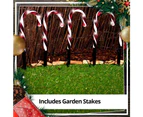 Stockholm 32CM Christmas Lights 40 LED Path Lights 8PCS Solar Candy Canes Outdoor Decoration