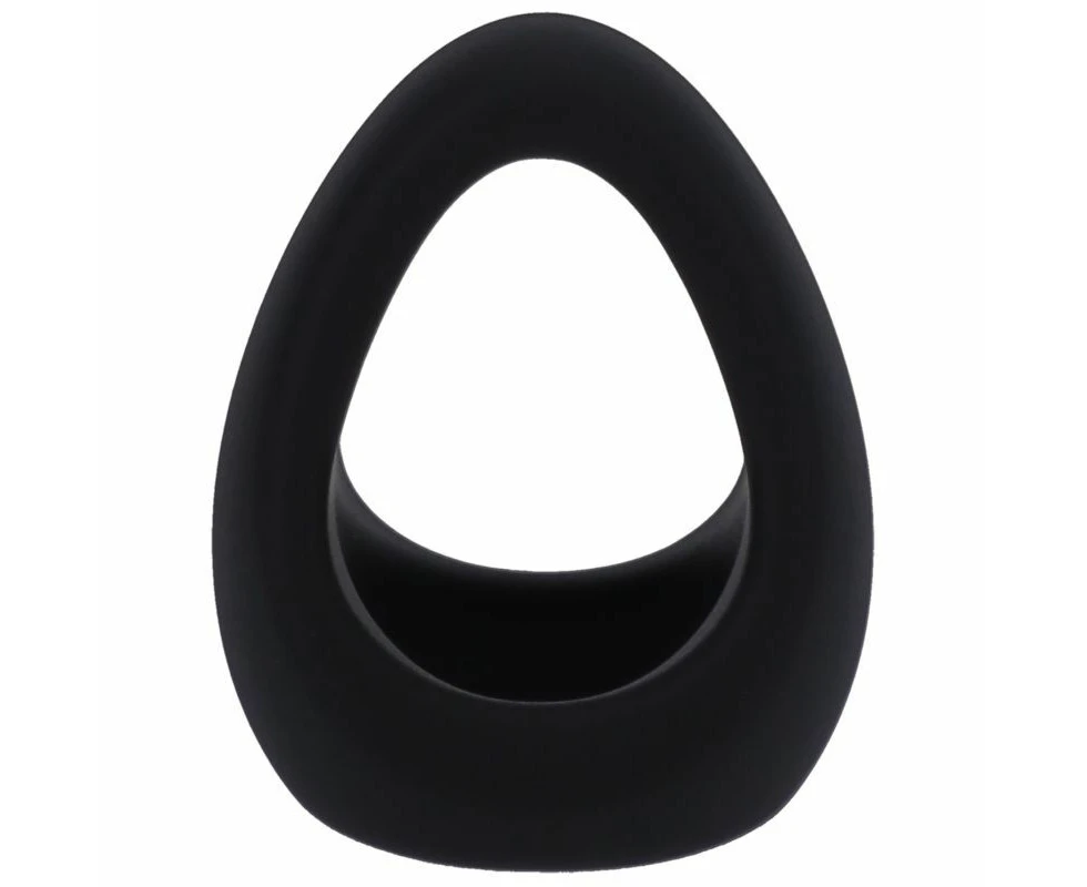 Stirrup Silicone Cock Ring Onyx