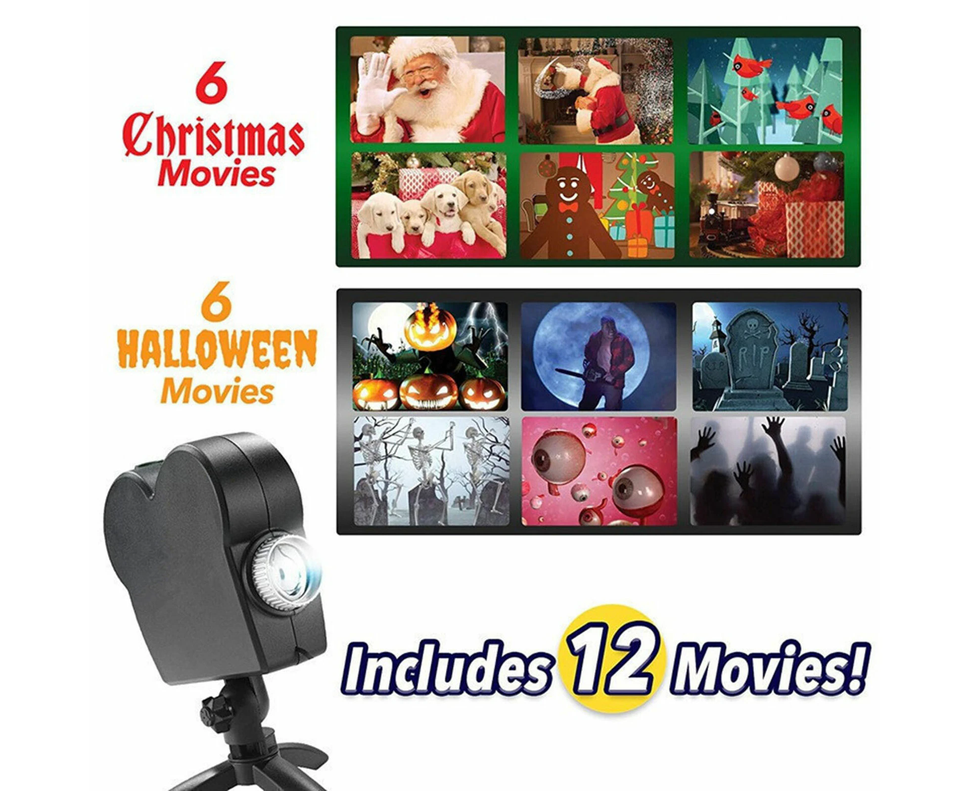 Window Wonderland Projector Halloween Christmas Holographic Projection Light