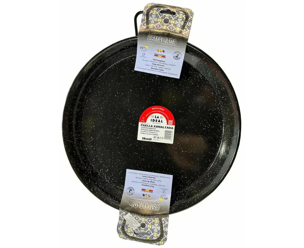 Garcima Spanish Enamel Paella Pan 28cm | perfect for three