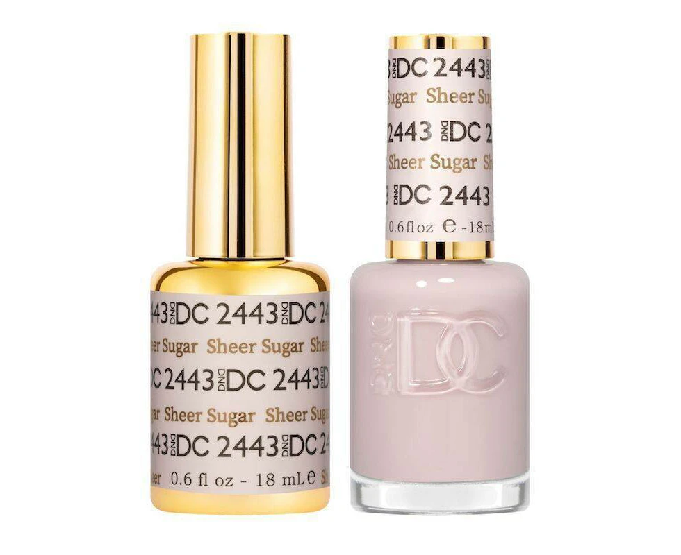 DND 2443 Sheer Sugar - DC Sheer Collection Gel & Lacquer Duo 18ml