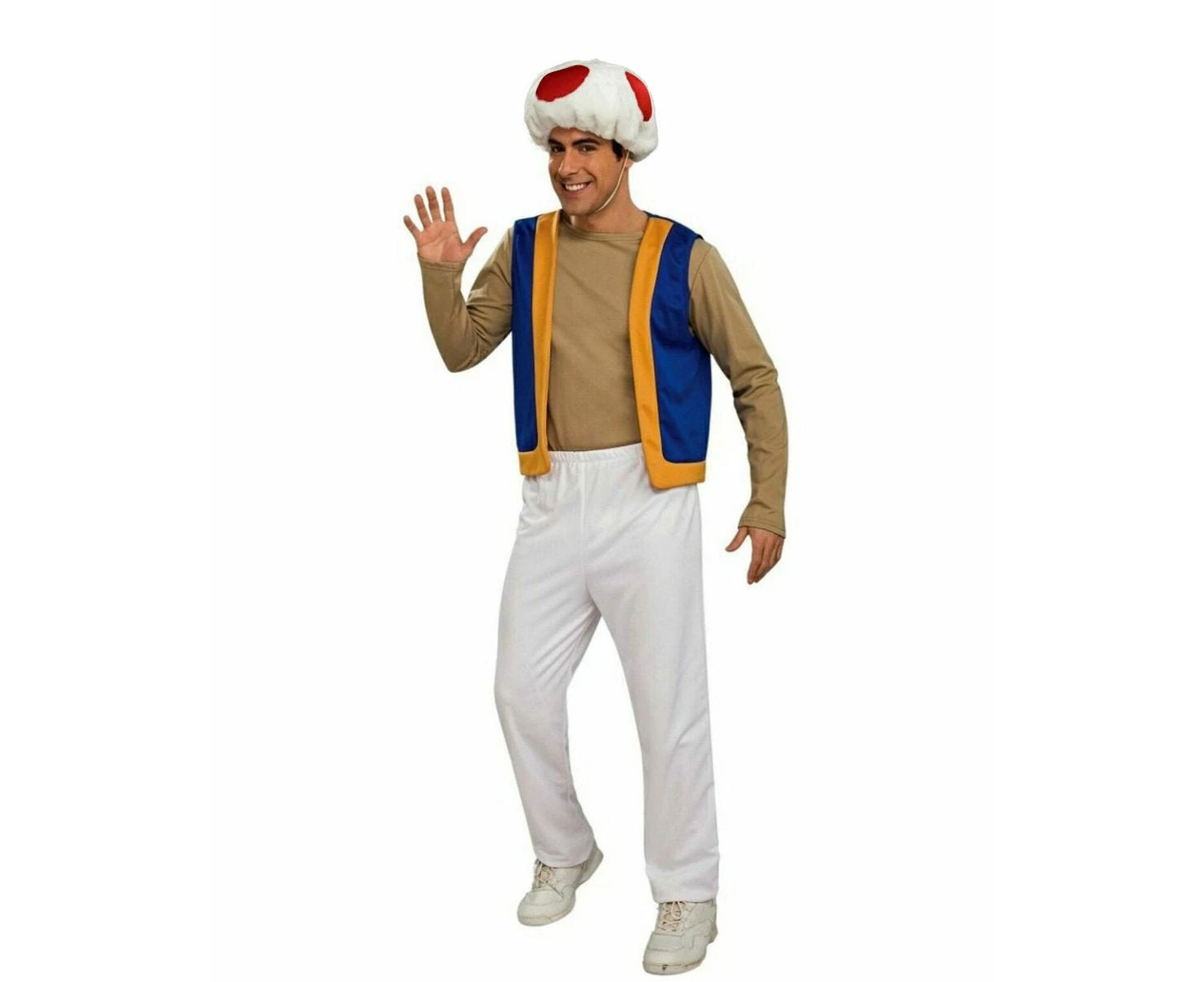 Full Set Toad Mushroom Mens Costume