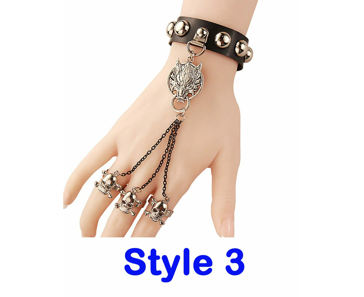 Steampunk Victorian Bracelet with Ring - Female, Style 3, Harry Potter