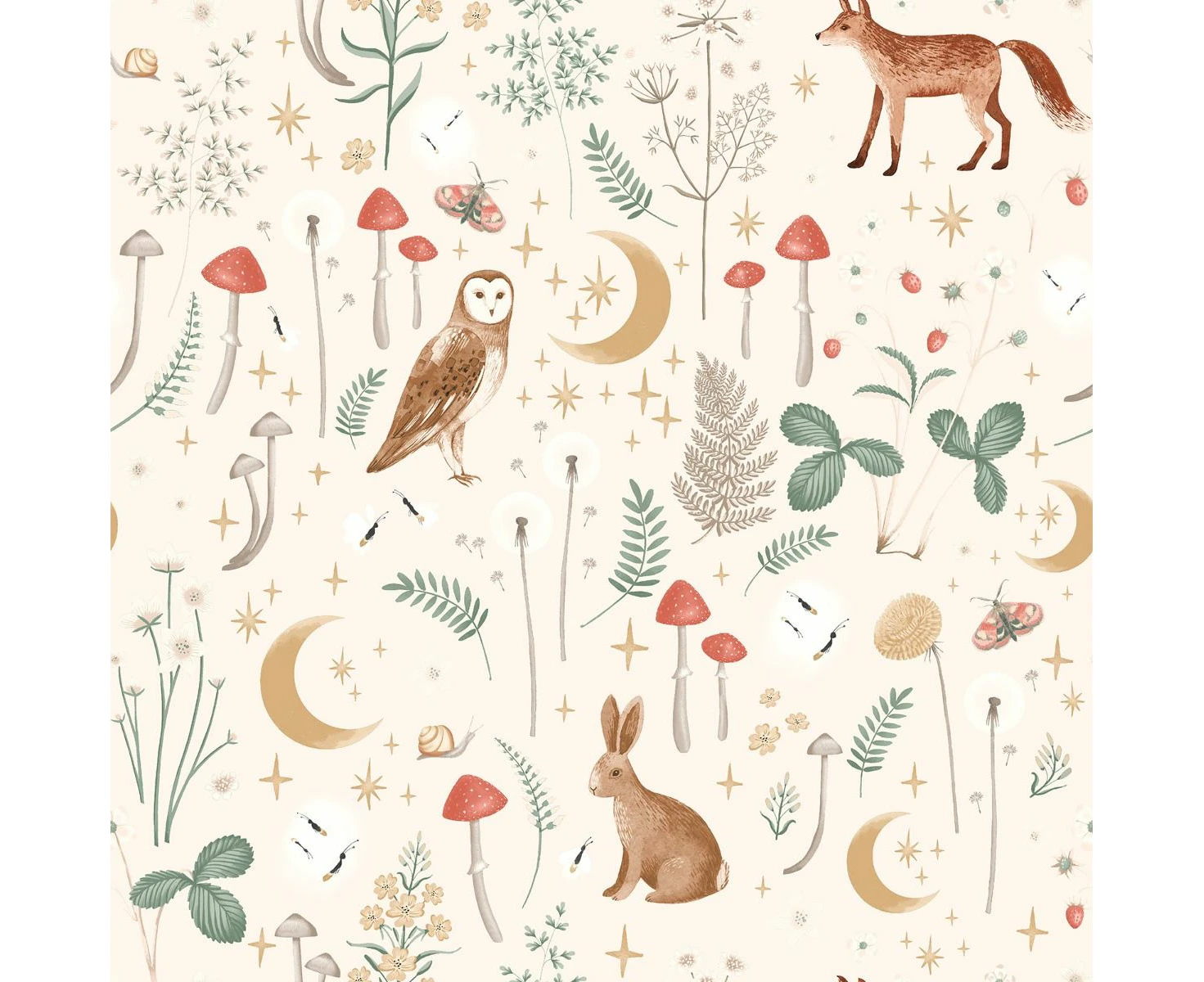 Muriva Catherine Lansfield Enchanted Twilight Wallpaper (Natural) - AG3654