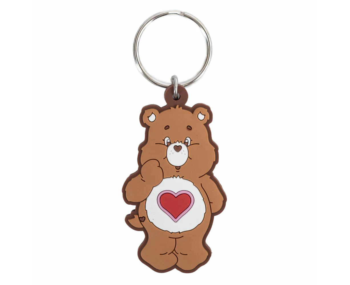 Care Bears Heart Tenderheart Bear Keyring (Brown/Red) - TA12577