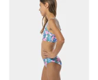 Square Neck Tropical Swim Bikini Set, Piping Hot