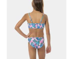 Square Neck Tropical Swim Bikini Set, Piping Hot